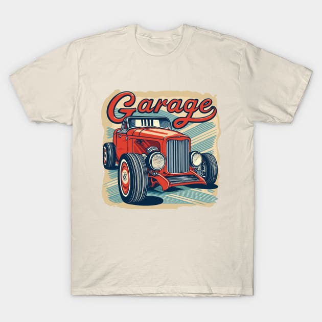 Vintage Garage T-Shirt by Kingrocker Clothing